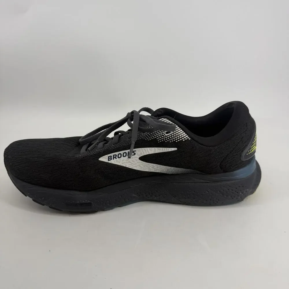 Brooks Ghost 16 Shoes Mens Size 12 Black Running Athletic Sneakers 1104181D046